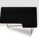 Jacques Hitier for MBO, Desk in oak and black metal, year 1951