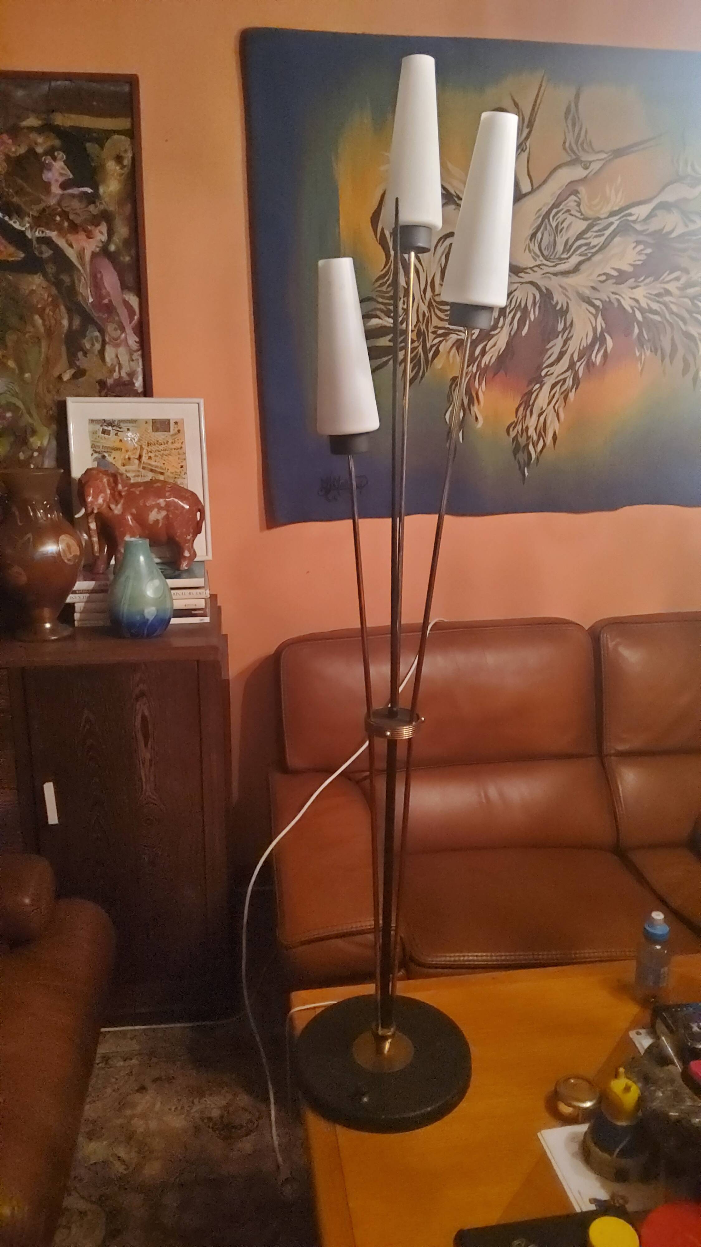 Vintage floor lamp from the 60s from Lunel