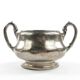 Art Nouveau sugar bowl, silver-plated brass, Germany, early 20th century