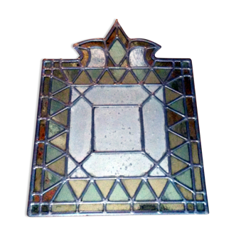 Stained glass mirror