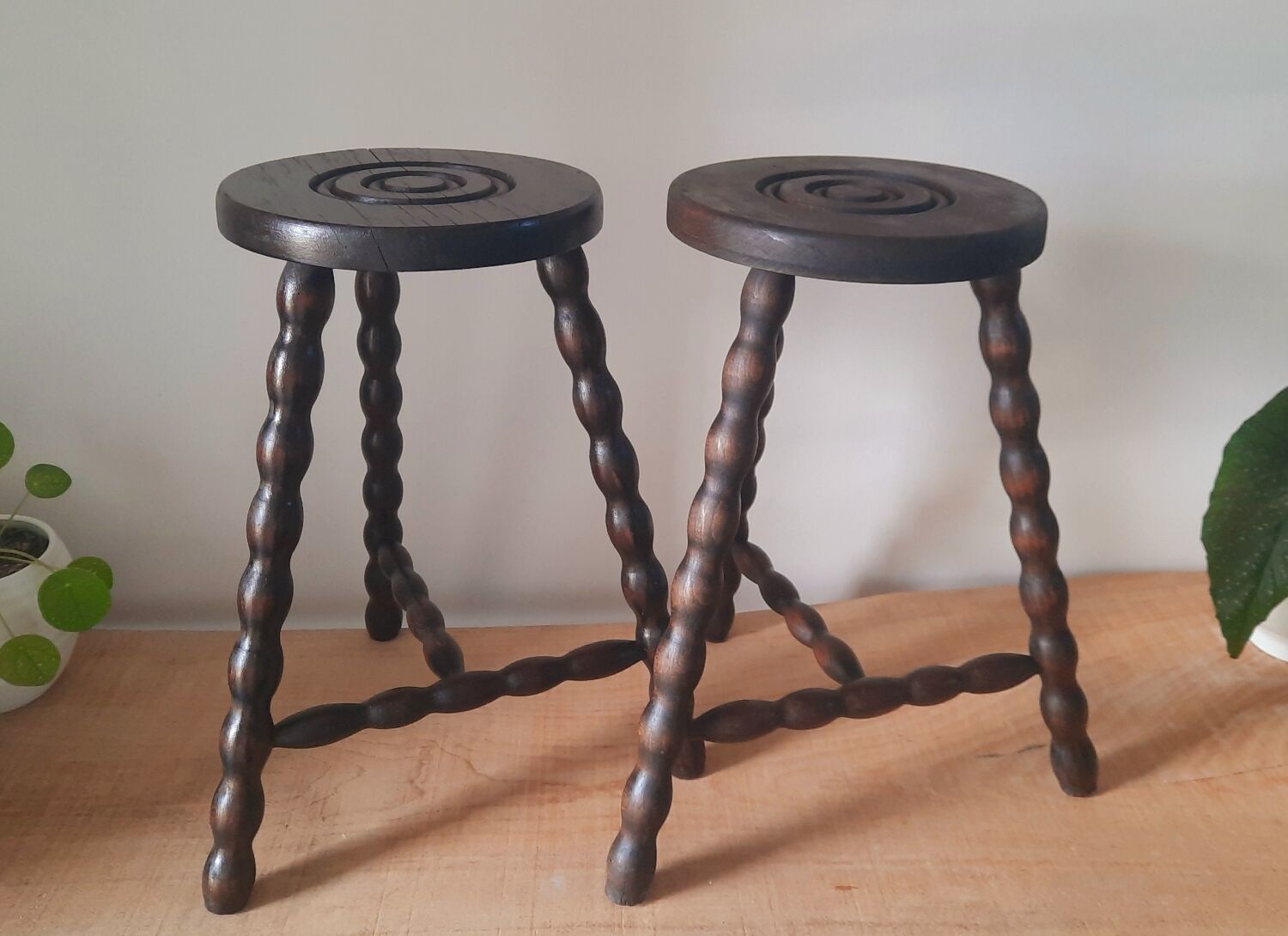 Old wooden stool
