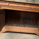 Honey-colored wood sideboard