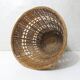 grand cache pot en rotin Vintage