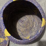 Magnificent handmade woven storage basket Height: 40/50 cm Ø: 30/50 cm
