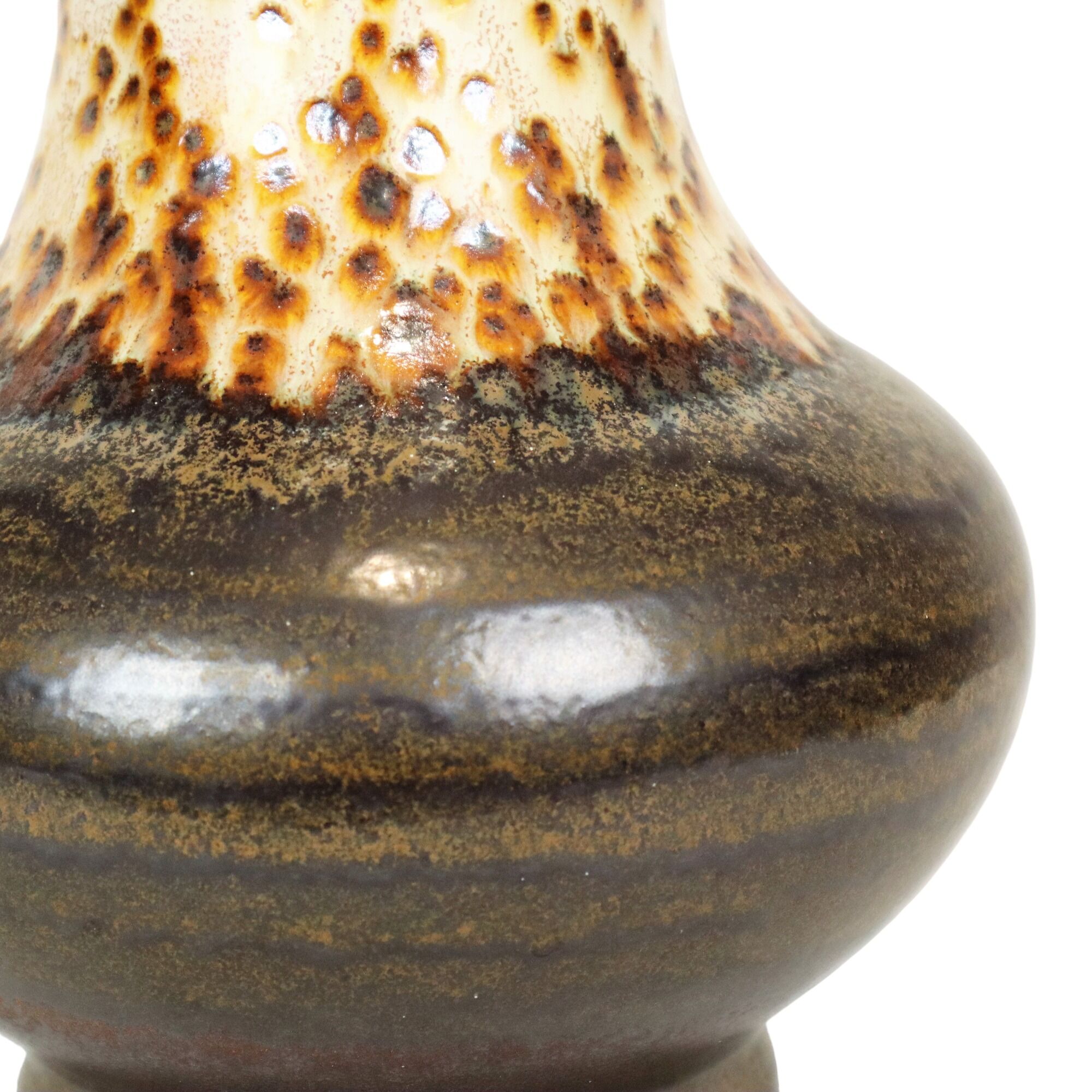 Leopard Motif Vase Ü Keramik West Germany Seventies Ceramic 26cm