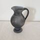 Grey/Black ceramic pitcher signed TL Corti - height 25cm