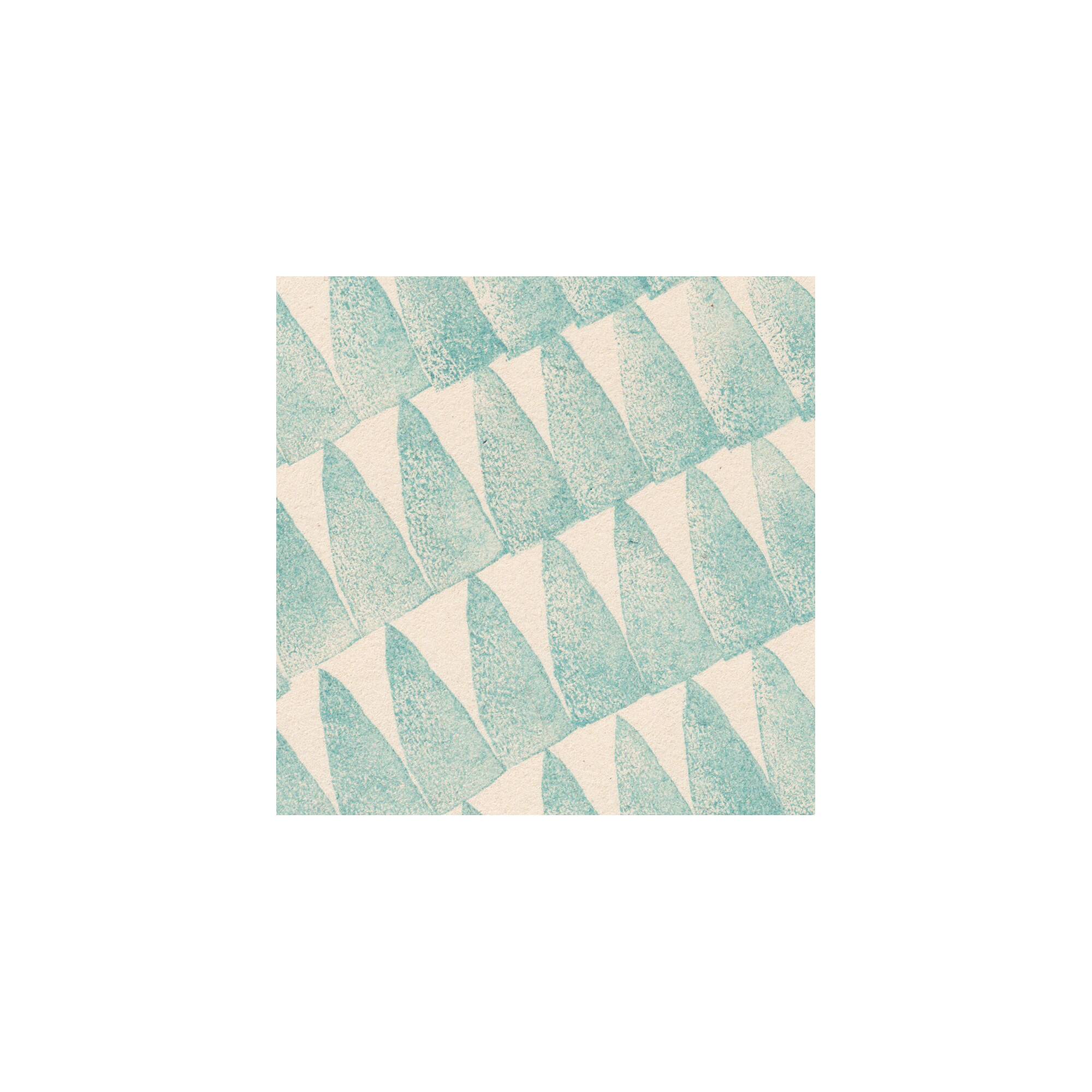 Abstract painting on B293 petrol blue paper signed Eawy