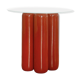 Ceramic pedestal table - TERRACOTTA