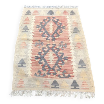 Petit tapis kilim vintage Oushak
