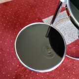 Round coffee table glass and chrome