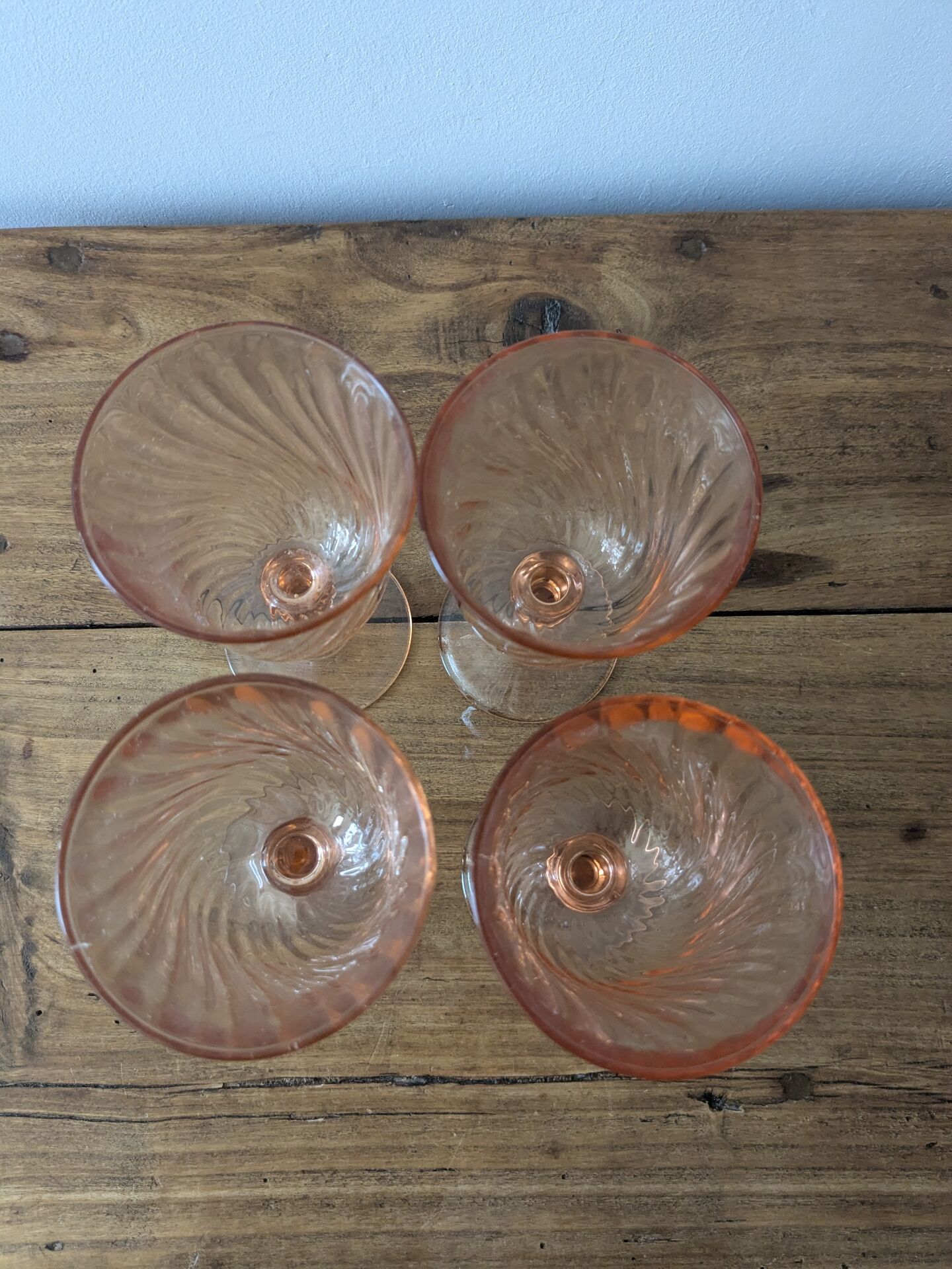 Rosaline footed glasses