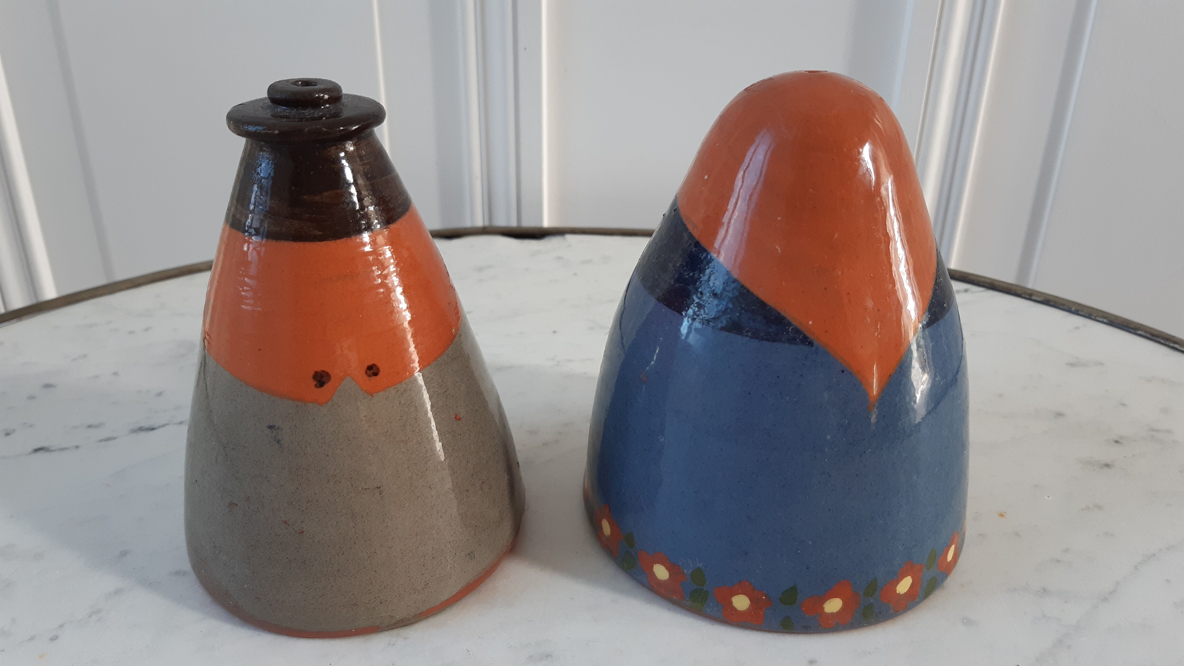 Duo salt pepper ceramic by Lussan Heidi Caillard