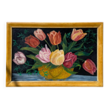 Large flower bouquet painting