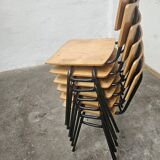 Lot of 6 bistro chairs from the 1980s