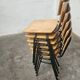 Lot of 6 bistro chairs from the 1980s