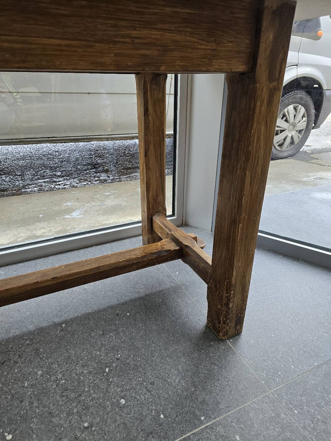 Small farm table with granite top
