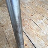 3 chrome wooden chairs