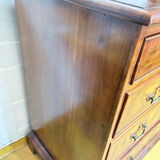 19th century Georgian style commode in end-grain wood marquetry.