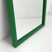 Green square frame mirror model 4727 by Anna Castelli Ferrieri for Kartell