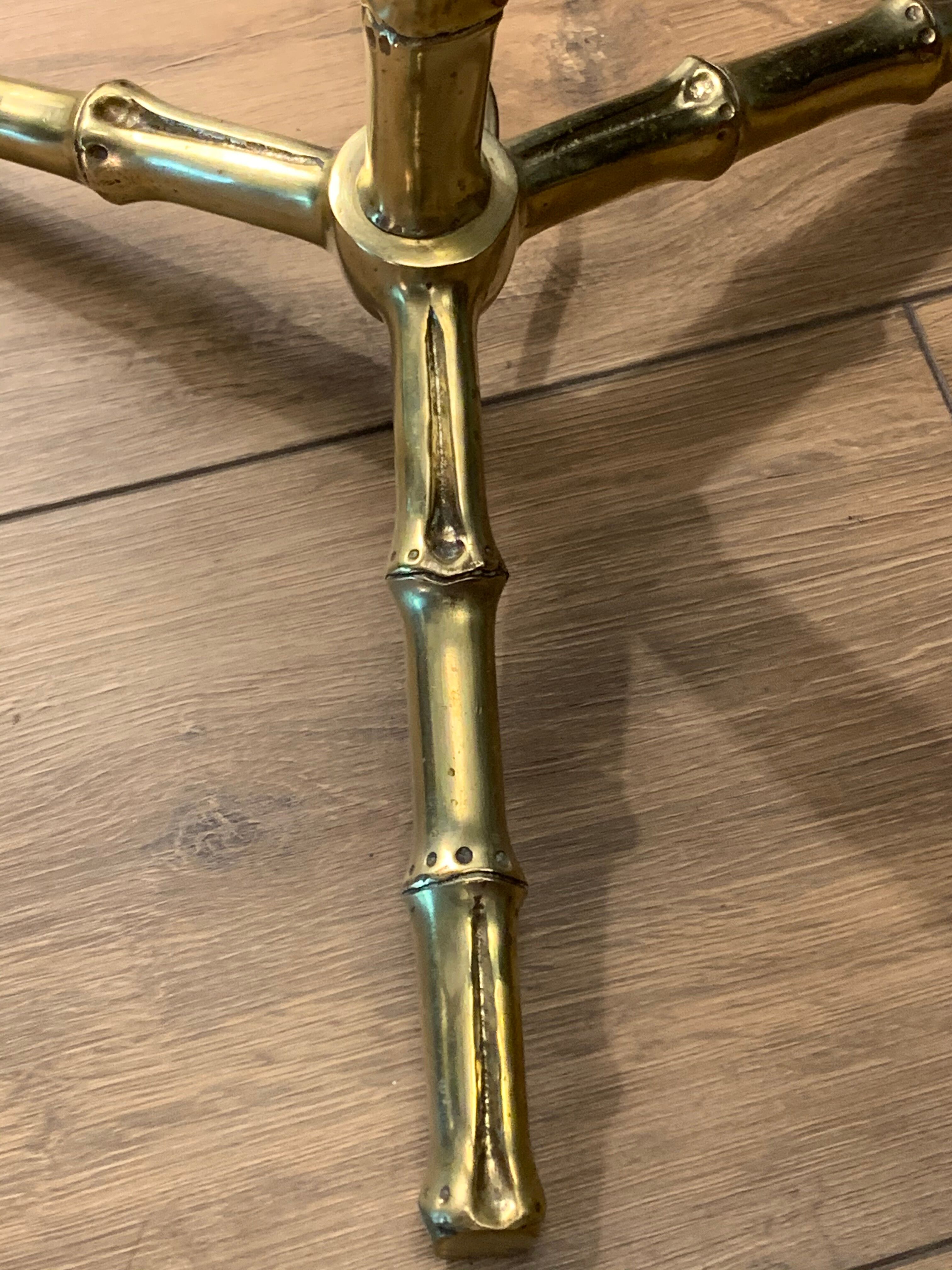 Bamboo bronze  lamp 1950