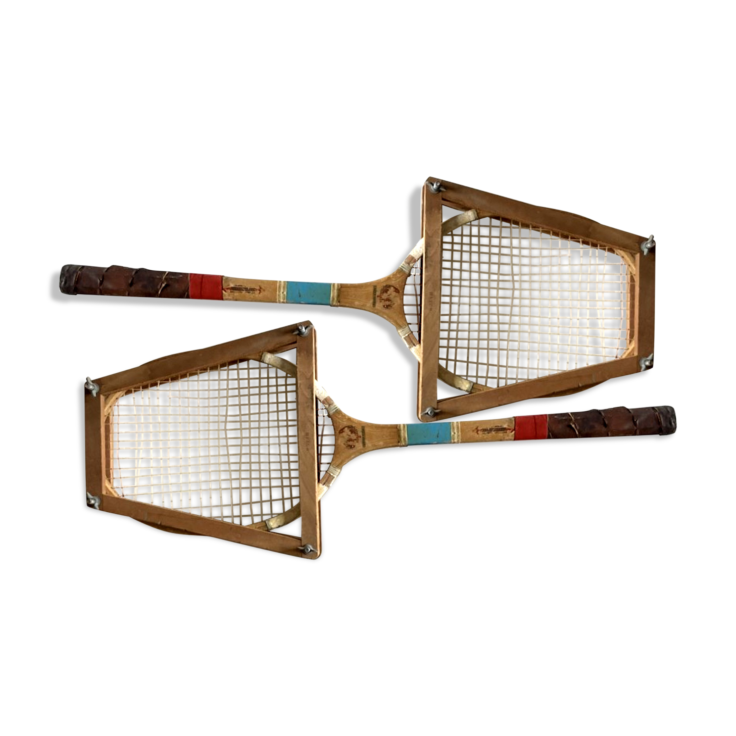 Pair of old tennis rackets