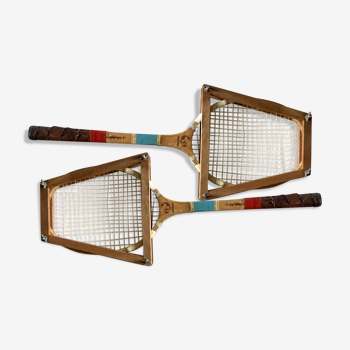 Paire de raquettes de tennis anciennes