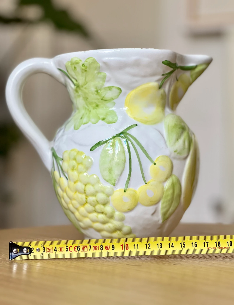 Large pitcher in slip Chaumette Italy