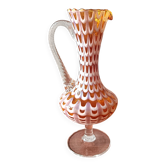 VASE en Verre ambre vintage style Murano
