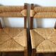 4 mulched wood country chairs