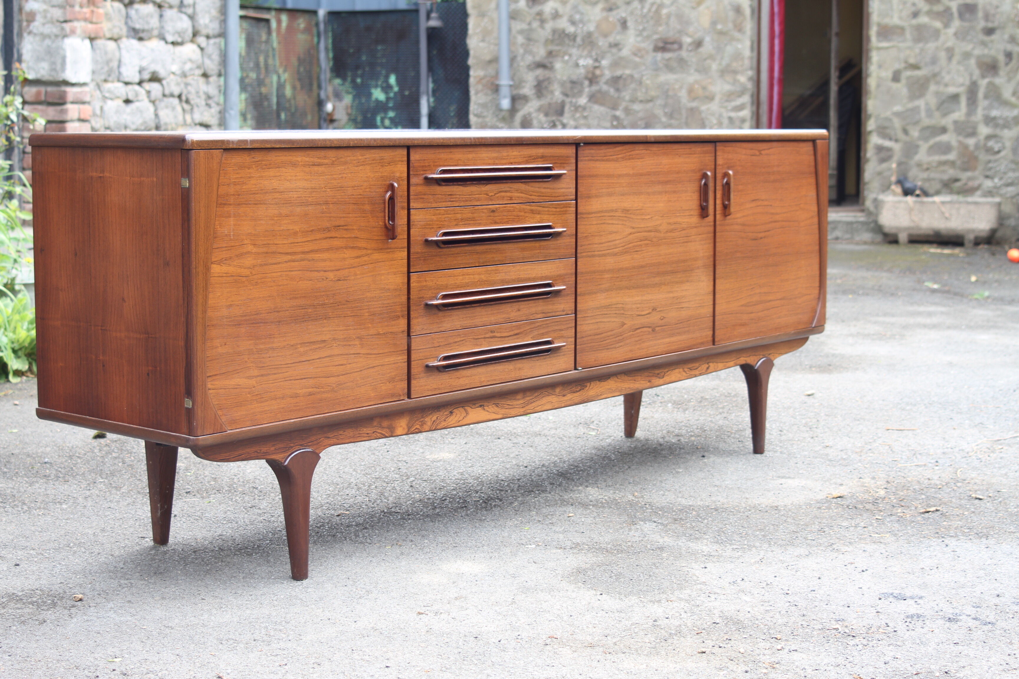 Enfilade in massive pallissandre 60s unifa edition
