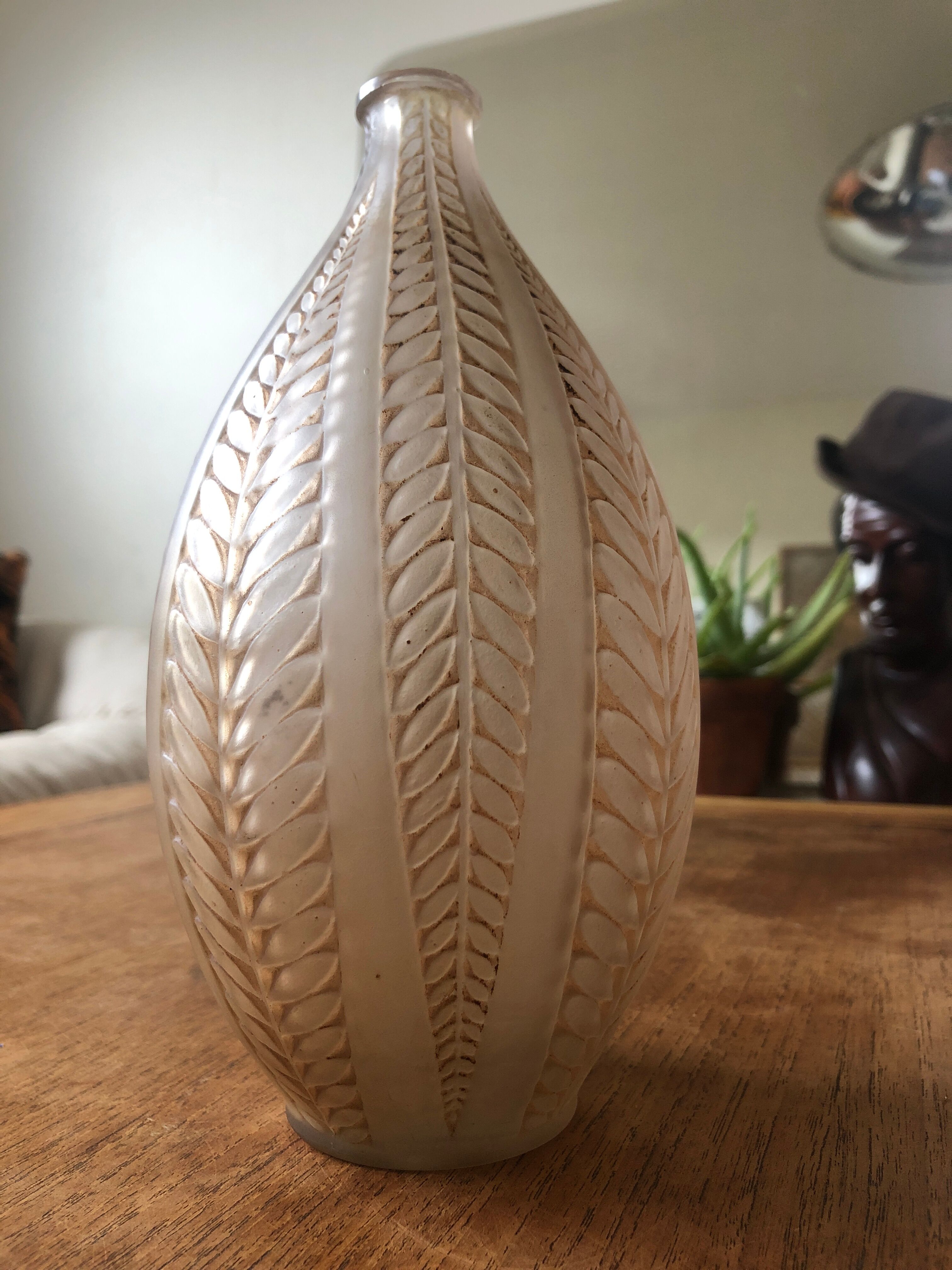 Vase René lalique acacia années 30 signé