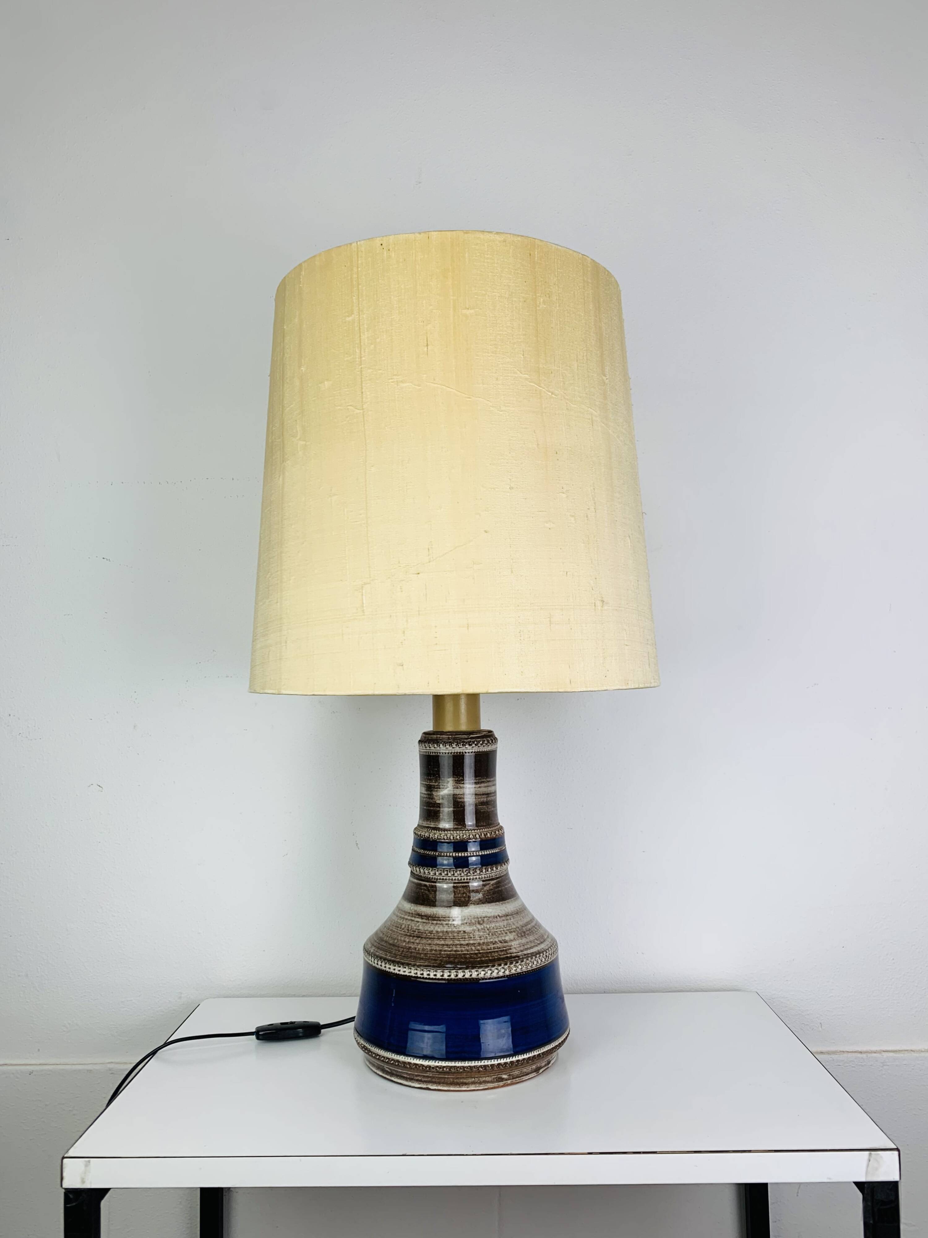 Lampe céramique Kohler Biel années 60, Suisse