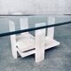 Brutalist Travertine Coffee Table by Willy Ballez, Belgium, 1970s