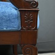 Pair of mahogany armchairs, Restoration period – early 19th century