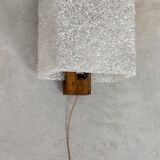 Scandinavian wall lamp teak and perspex - 1960