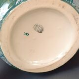 Iridescent porcelain vase with dandelion decoration, Amphora, Czechoslovakia, 1920.