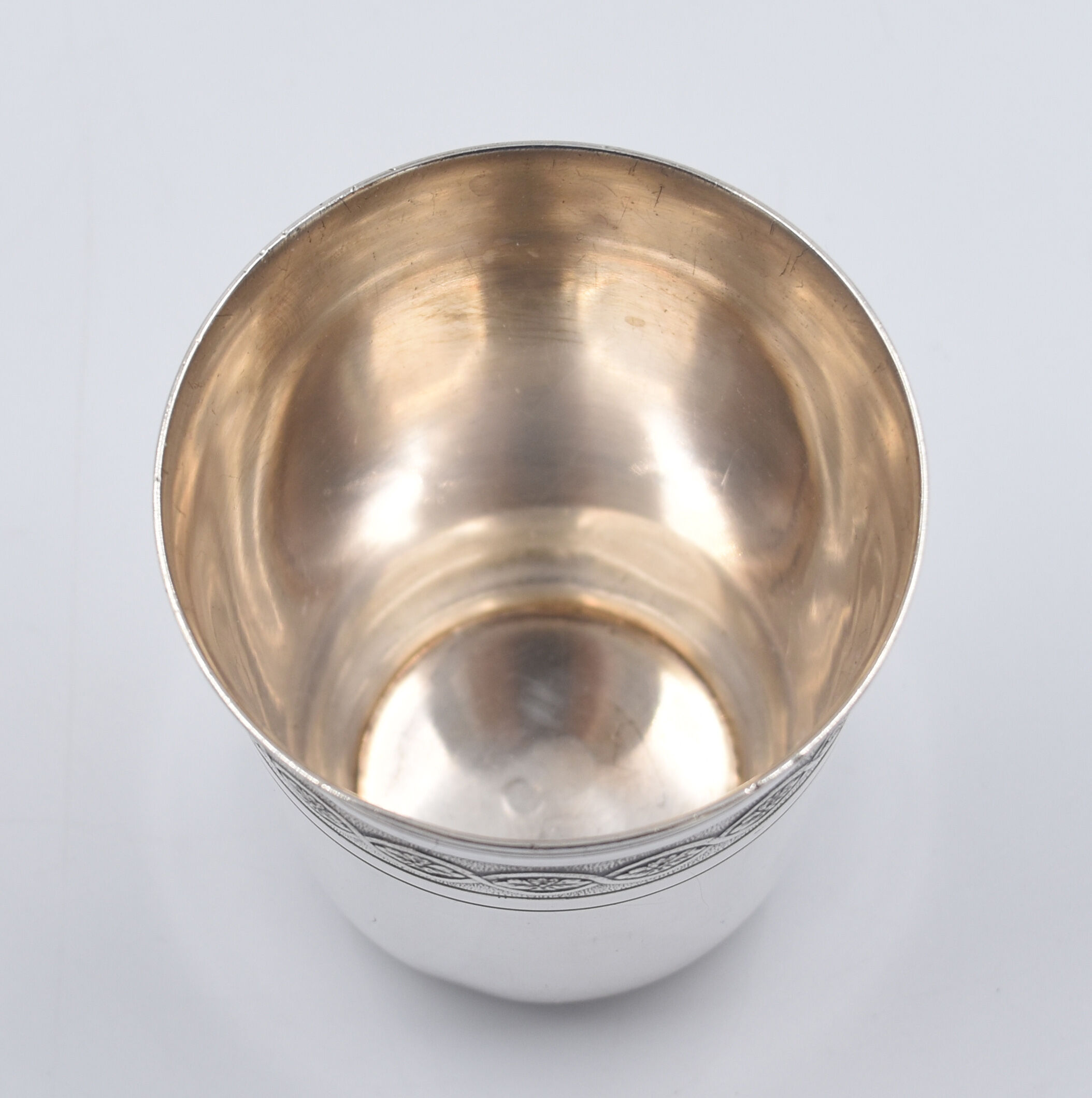 Timbale Christofle in silver metal model villeroy