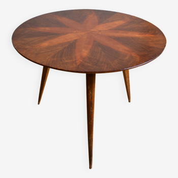 Round tripod coffee table from the 60s