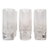 Six Pitagora model glasses designed by Marco Zanuso for Arnolfo di Cambio.