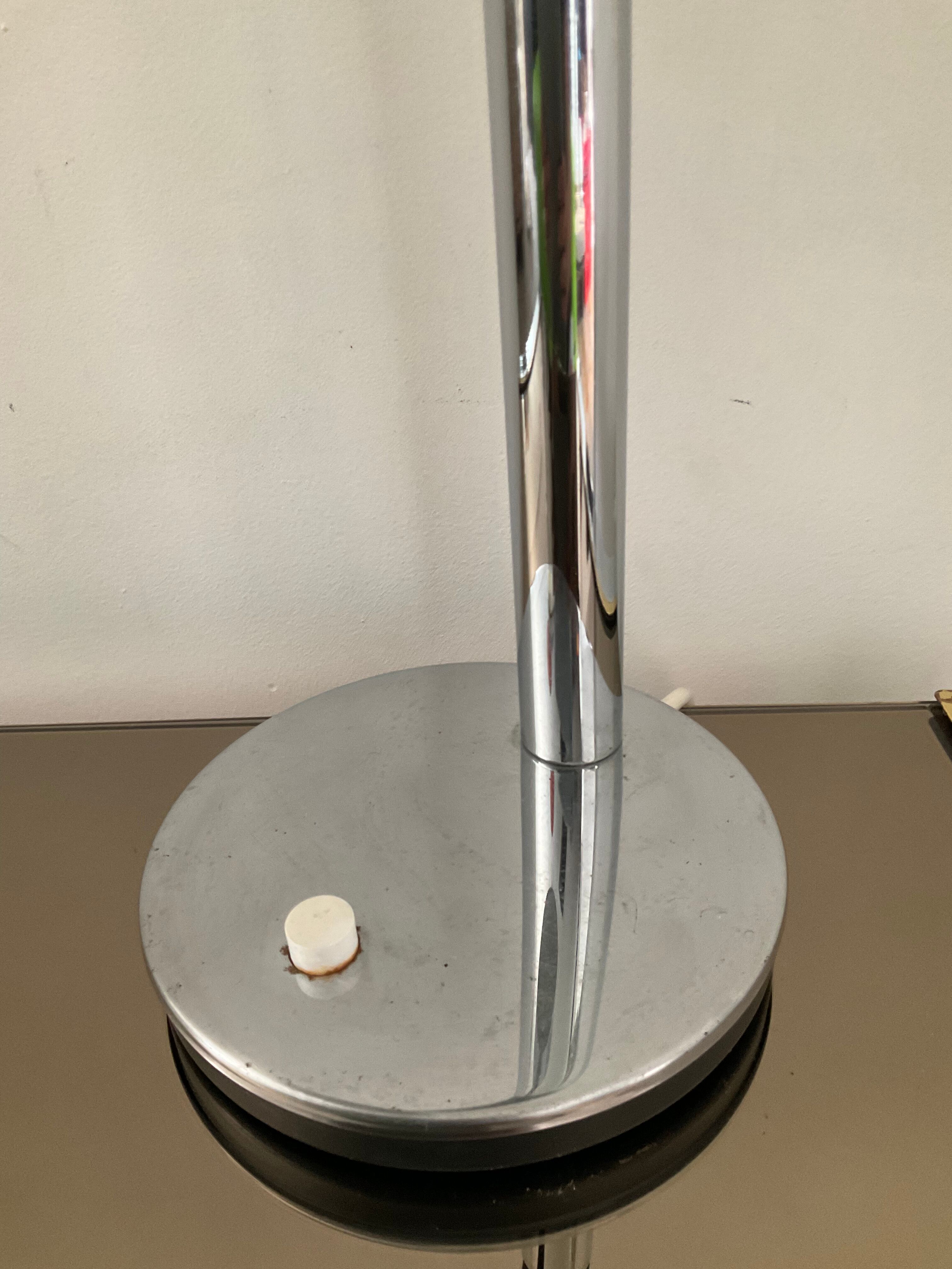 Articulated lamp in chrome metal from the 70s