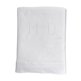 M and D monogram embroidered sheet