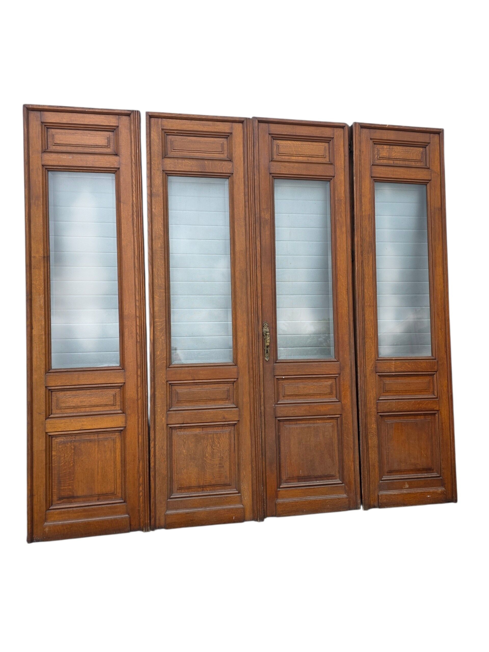 4 solid oak partition doors (high quality)
