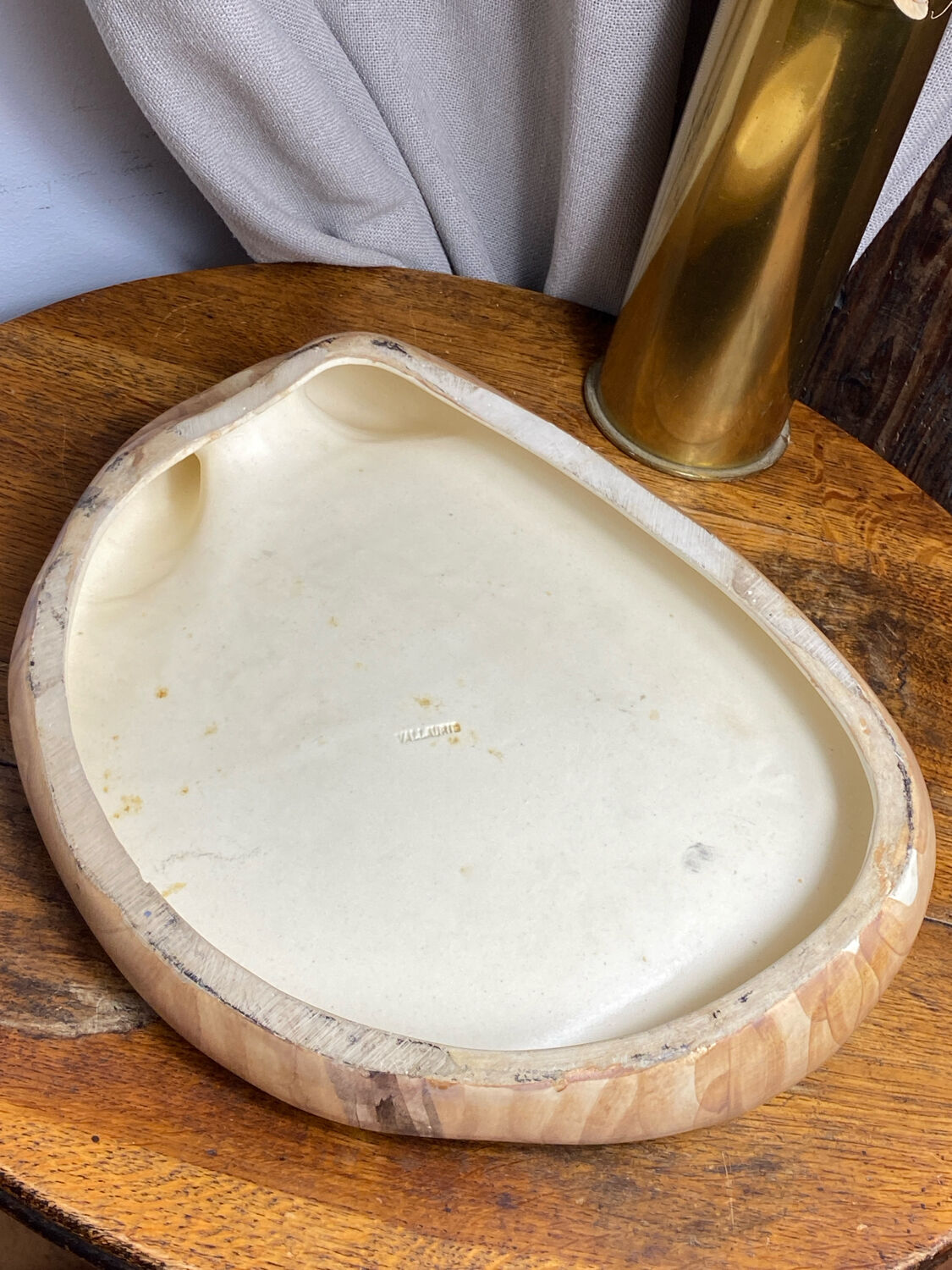 Free-form ceramic tray, Grandjean, Vallauris