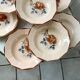 Set of 8 hollow plates Digoin Sarreguemines years 30-40