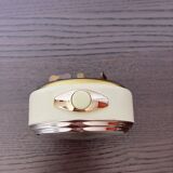 Cream and gold Jaz Crescendo alarm clock