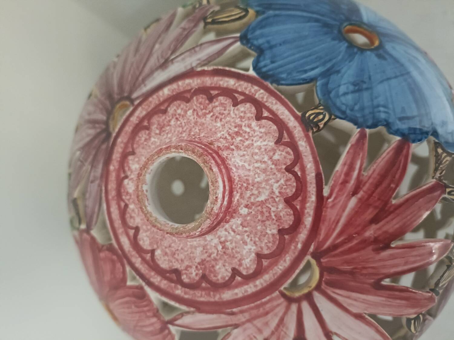 Openwork ball vase, Paul Lecomte