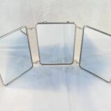 Old vintage barber triptych mirror