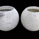 Paire jardinières boule sphère vintage