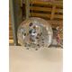 Suspension contemporaine en verre de Murano transparent avec des motifs multicolores Murrise