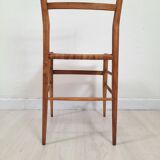1950s vintage chair, hand-woven chiavarina